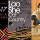 From left: Babel-17 by Samuel R. Delany, Cat Country by Lao She, and Eugenia by Eduardo Urzaiz.